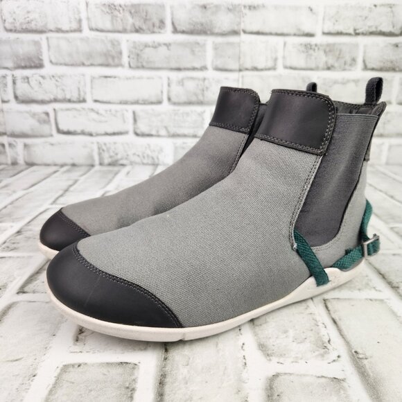 Xero Shoes Vienna Women Sz 10 Gray Chelsea Ankle Boots Barefoot Minimalist Canva - Picture 3 of 10